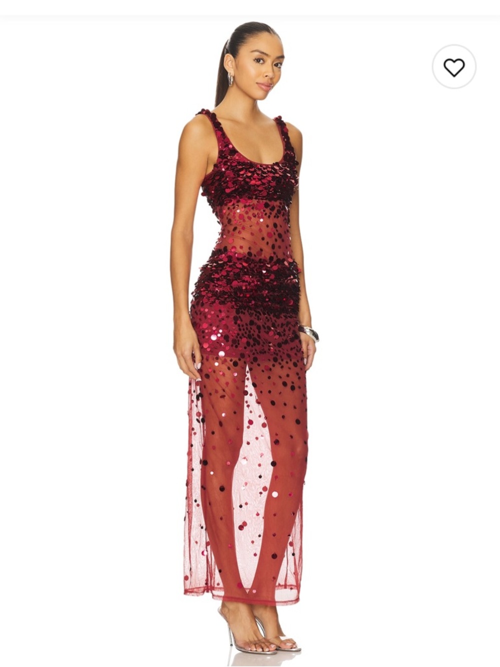 NWT Lovers & Friends Lydia Sequin Maxi Dress $320 Size L - Picture 2 of 12